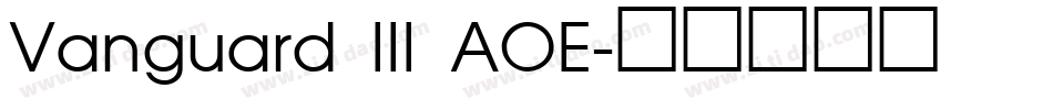 Vanguard III AOE字体转换